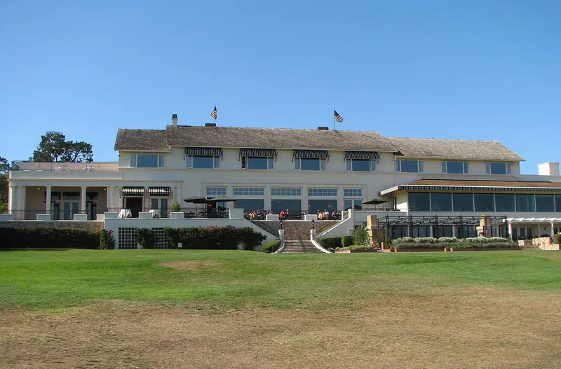 The Lodge at Pebble Beach seen across the lawn